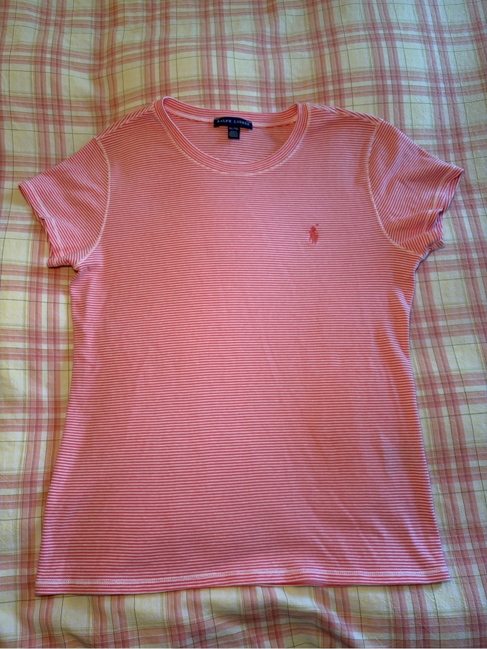 Ralph Lauren Pink Stripe Baby Tee